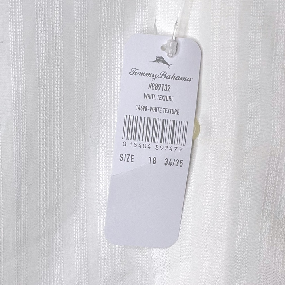 NWT Tommy Bahama White Texture Button Down Shirt - Picture 10 of 10